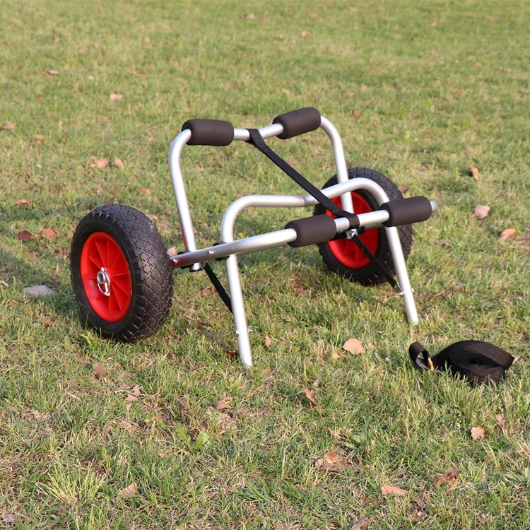 

Multi functional foldable and detachable universal kayak, canoe, plastic boat trailer, small cart