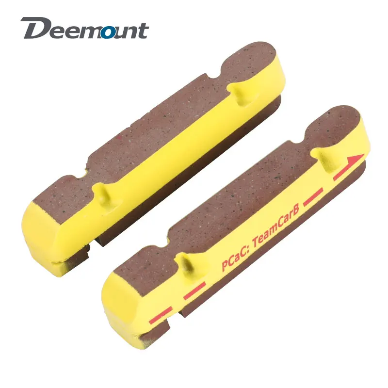 Brake Pads 1/2/4/10 Pair Inserts for Carbon Rim Friction Braking Road Folding BMX Bike C V Clamp Block Cork Composite All Weather