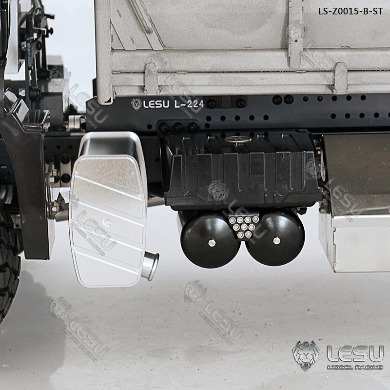 Lesu 1/14 TGS Metal 4*4 Chassis Dumper Truck B Model Light Sound Motor ESC Boys Gifts TH16799-SMT4 6