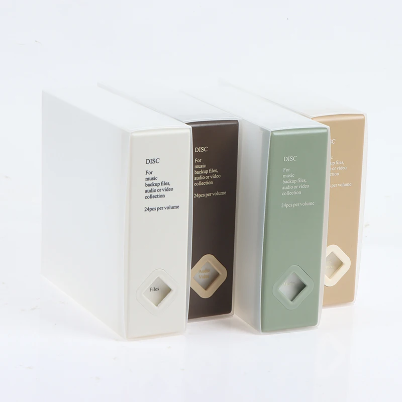 ? 24 디스크 CD DVD 정리함 홀더 보관 케이스 하드 앨범 용량 상자 일상 사용을 위한 휴대용 보호 내구성