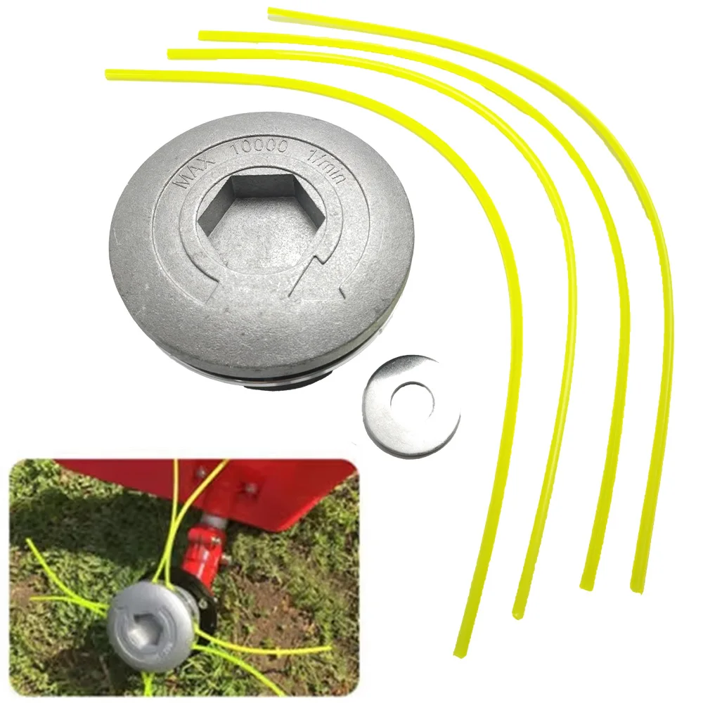 Grass Trimmer Head Aluminum Trimmer Head Brush Cutter Accessories Universal Aluminum Grass Trimmer Head