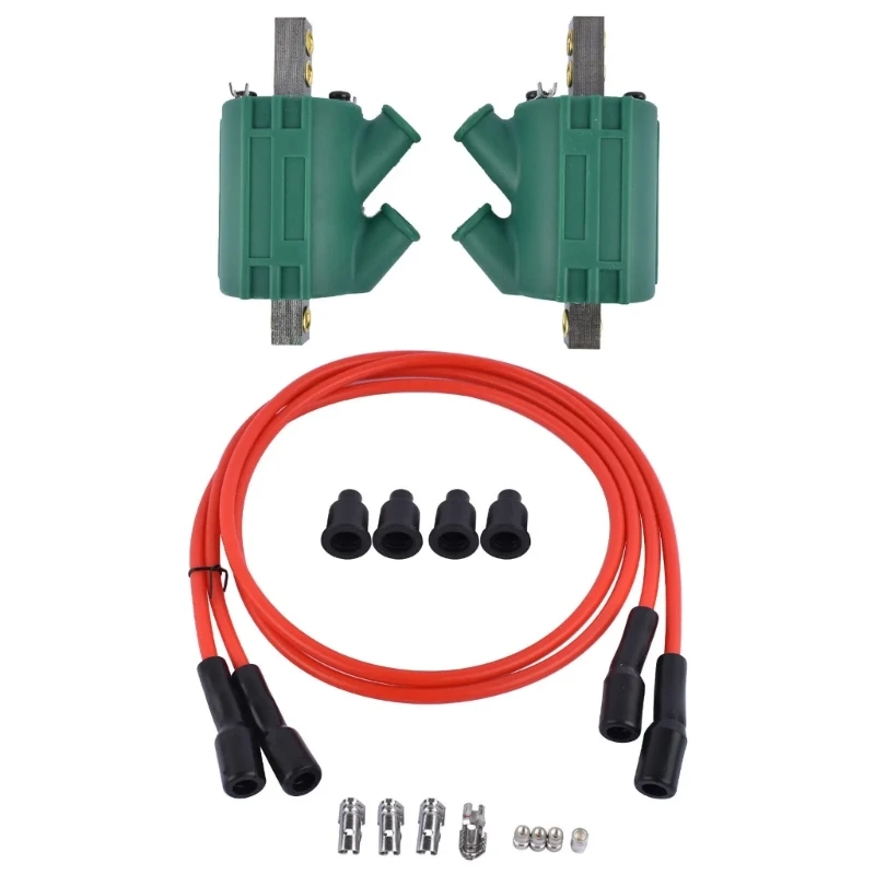 

3 Ohm Double Output Ignition Coils DC1-1 Wires for R750 Motorcycle Accessory