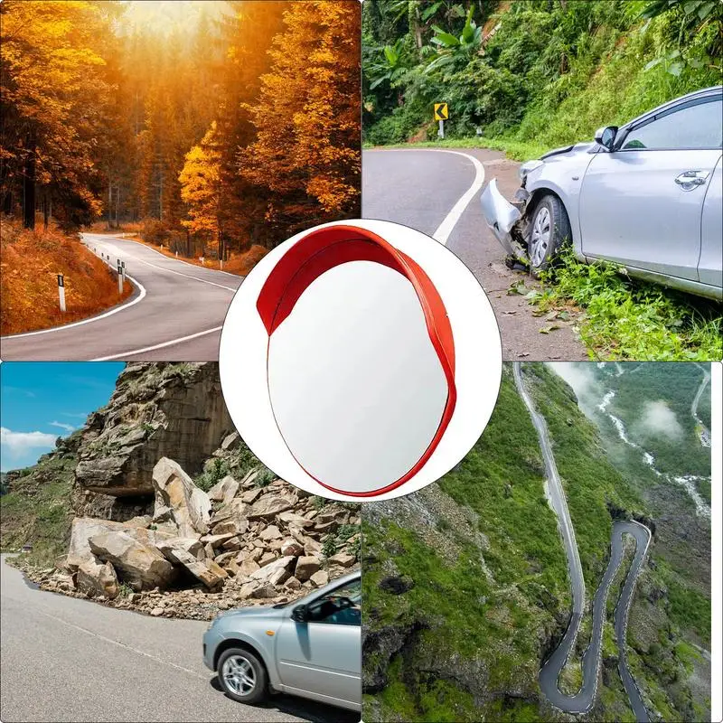 Blind Spot Convex Mirror Security Professional Traffic Road Mirror Anti Impact Driveway Safety Convex Mirror Automobile Gadget