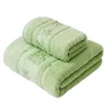 2pcs Bamboo Fiber Towels Sets 34x74cm 70x140cm Home Bath Towels Adults Face Towel Thick Absorbent Luxury Bathroom Gift Towels
