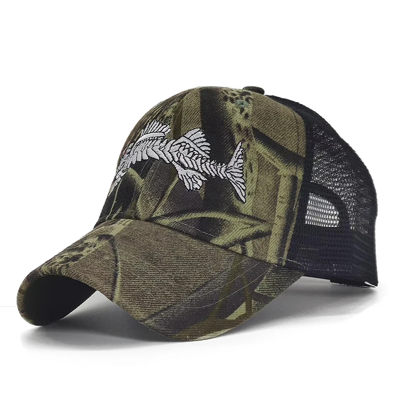 Camo New Men's Baseball Cap For Women Snapback Hat Fish Embroidery Bone Caps Gorras Casual Casquette Outdoor Hunting Hats 6