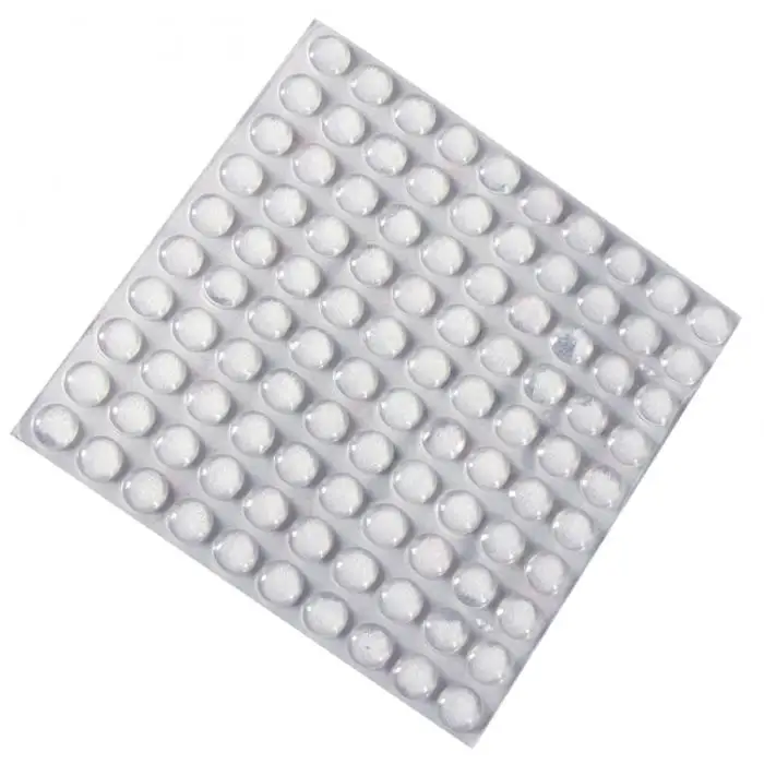 100 Pcs Self Adhesive Round Silicone Rubber Bumpers Soft Transparent Black Anti Slip shock absorber Feet Pads Damper