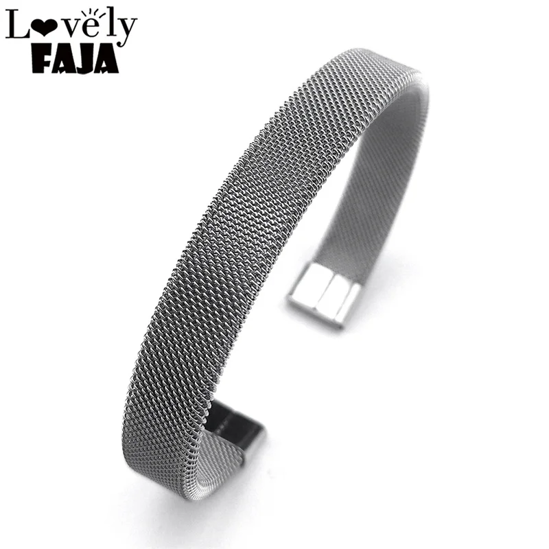 

Stainless Steel Simple Style Classic Men's Bracelet Bangle Male Open Cuff Bracelets for Women Fashion Party Jewelry Gift BXXXS03