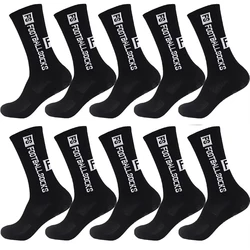 Enhanced Grip Unisex Sports Socks with Silicone Suction Cups (10 Pairs black)