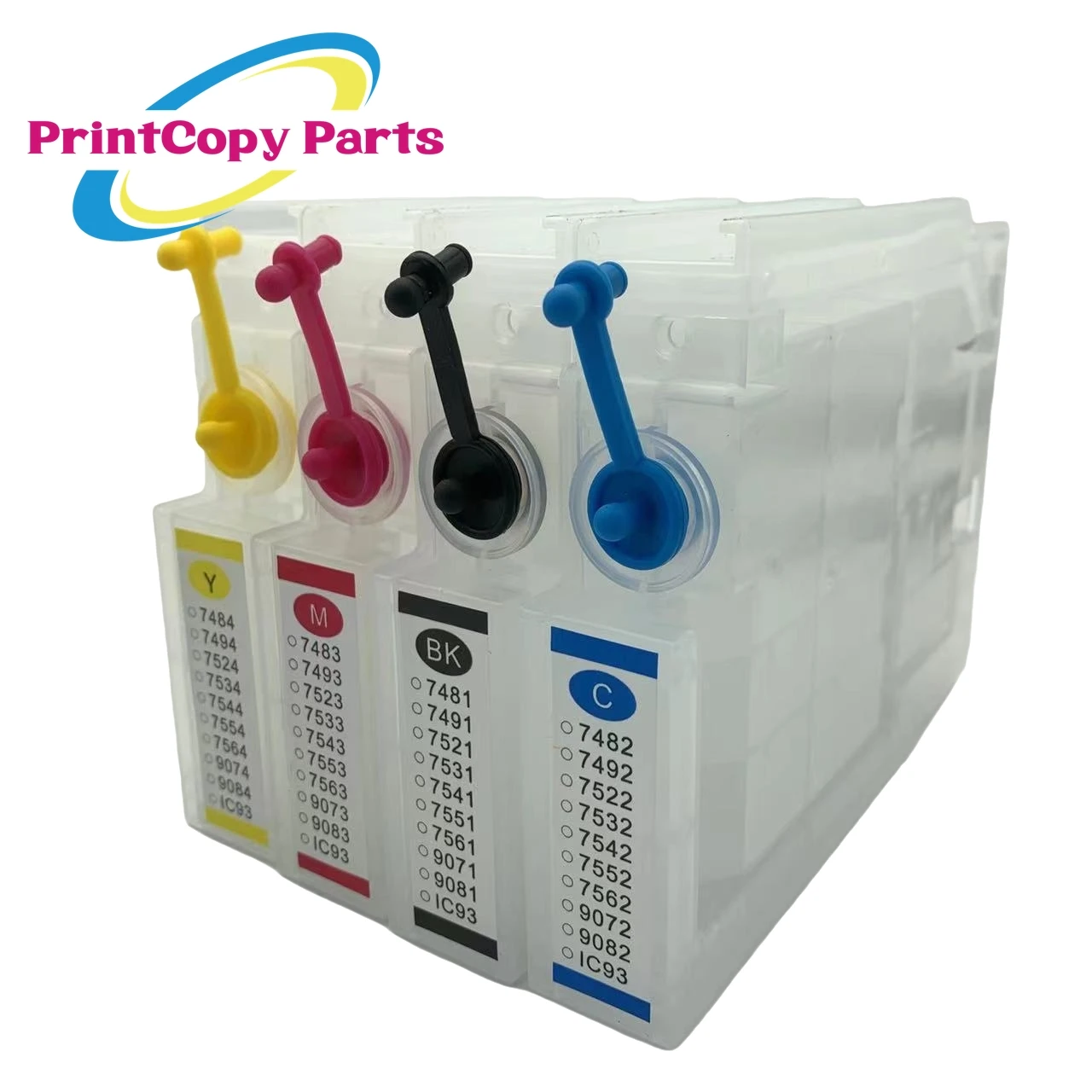 Description Picture 2 of item1Set T9071 T9072 T9073 T9074 Refill Ink Cartridge with Chip for Epson Workforce Pro WF-6090 WF-6590 WF6090 WF6590