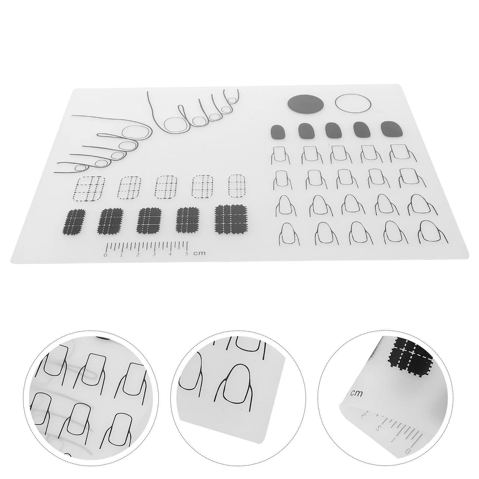 

Tools Cosmetology Kit Nail Sticker Guide Professional Polish Manicure Mat Painted