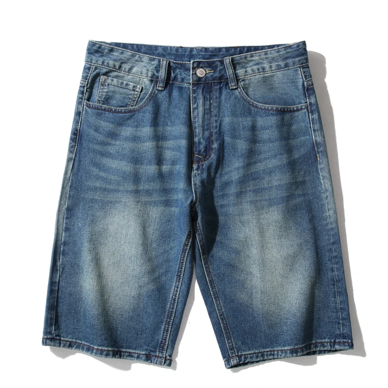 2023 summer shorts printed men's jeans fashion design men's jeans slim straight tide men's shorts