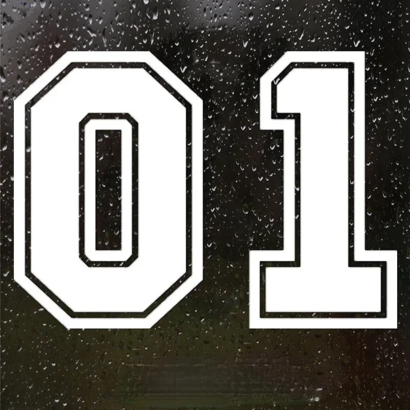 Chiffres 06 Pour R01 6,5-9mm Décalcomanies Noir 102x95mm INTERDECAL-NR