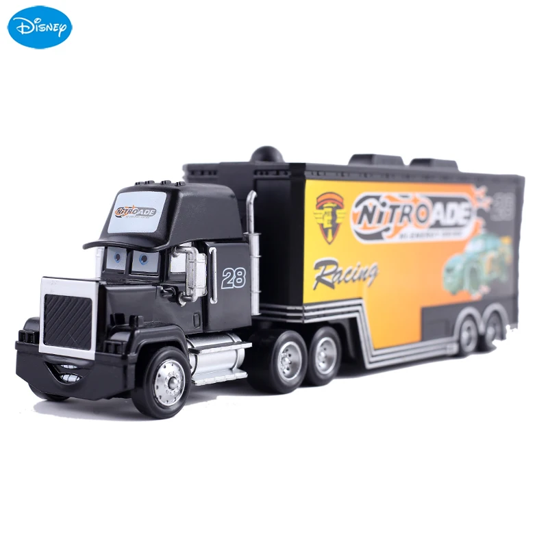 Disney Pixar Mike Truck Car 2 3 Toy Lightning Mcqueen Jackson Storm 1:55 Die Cast Metal Alloy Model Truck Regalo Di Compleanno Del Ragazzo