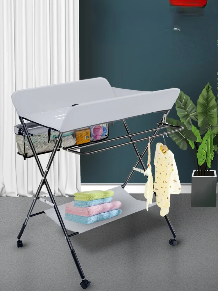 Multifunctional Baby Changing Table-Foldable Newborn Diaper Station Safety Mats Portable Changing Table Available