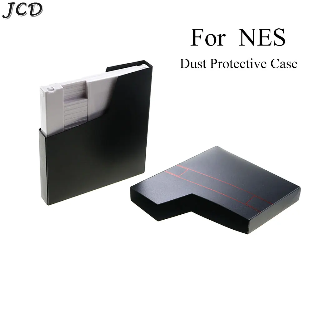 

JCD Dust Protective Case For NES Game Cartridge Dust Sleeve Frosted Plastic Dust Proof Protector Cover Black