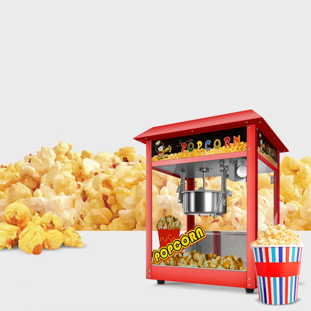 Automatic Popcorn Machine Commercial  Pipoqueira Eletrica Profissional Corn Puffing Maker Popcorn Maker Maquina Hacer Palomitas 3