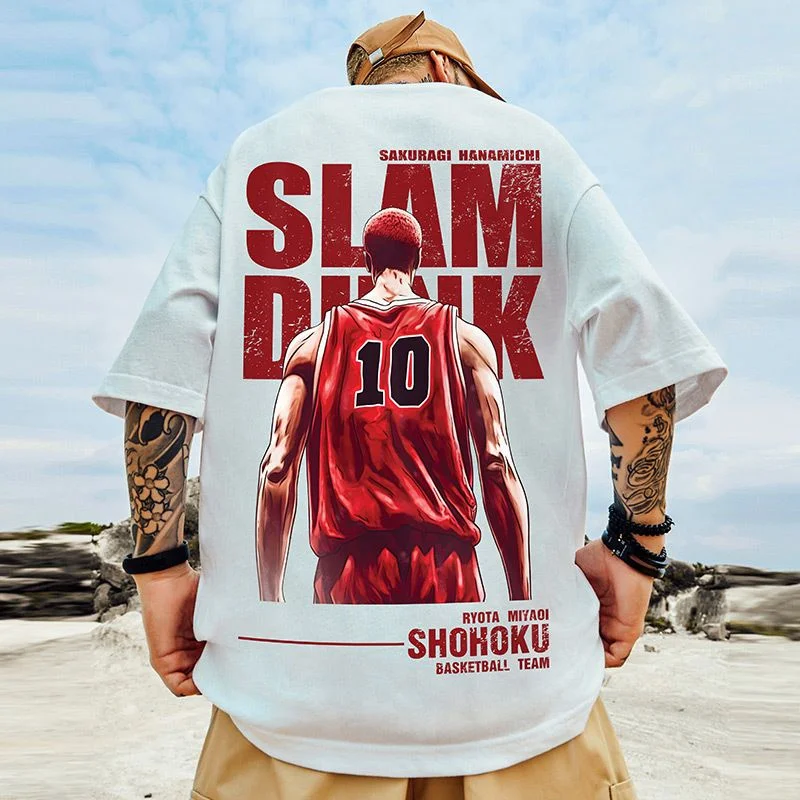 

Pop 3D Anime Slam Dunk Printing T Shirt For Men Manga Sakuragi Hanamichi Graphic T-shirts Kids Fashion Short Sleeves Summer Tops