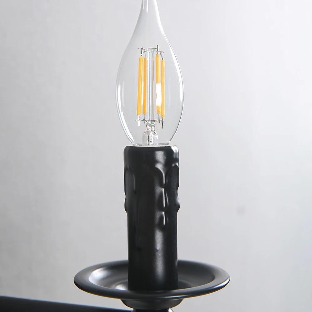 Vintage Wall Lamp American retro Wall Light bedroom bedside lights industrial style porch indoor aisle stair Candle lamp