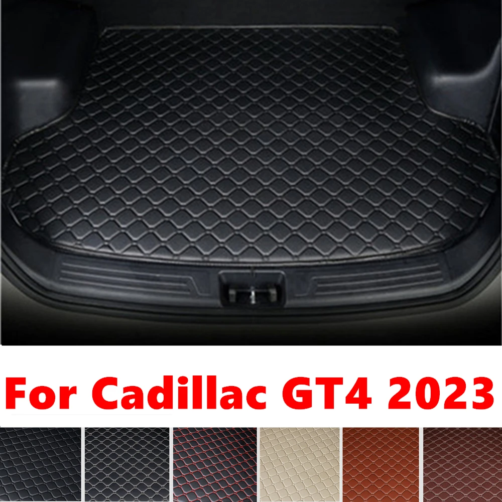 

Коврик для багажника автомобиля Cadillac GT4 2023, Задняя подкладка для груза, защитная крышка, внутренние автозапчасти, аксессуары, задний багажник, коврик для багажа