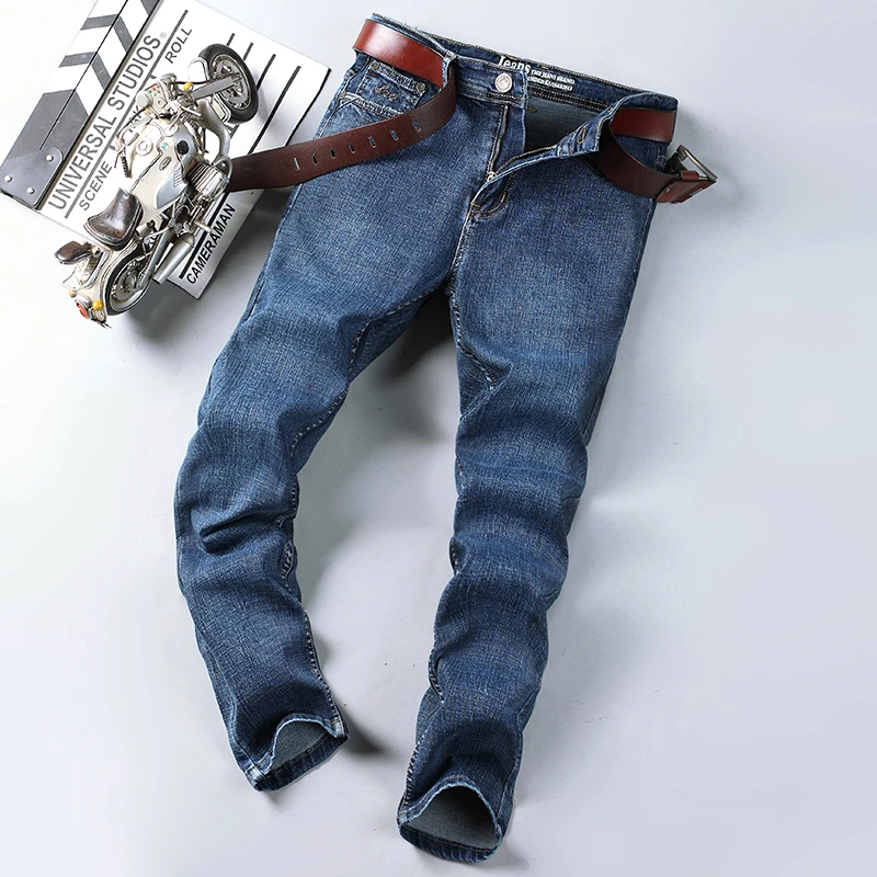 Men Jeans Stretch Denim Trousers