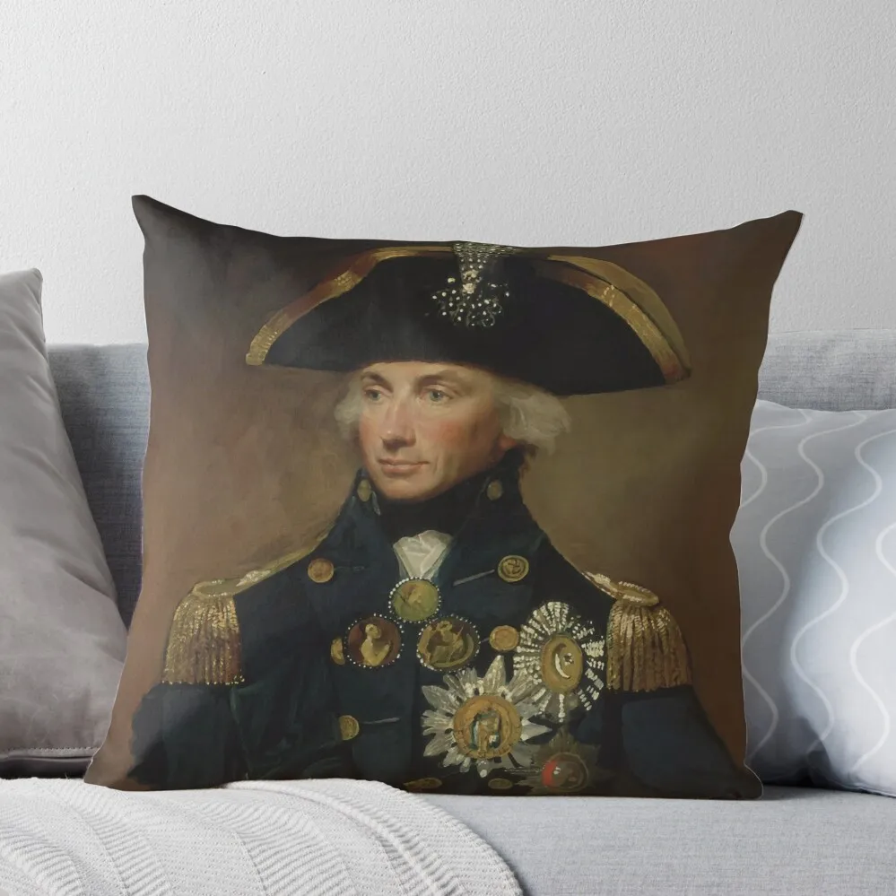 

Admiral Horatio Nelson Throw Pillow luxury home accessories Room decorating items