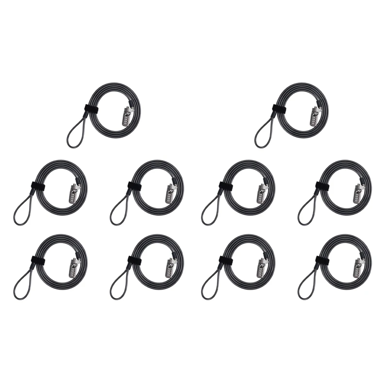 N15R-10X Security Anti-Theft Combination Laptop Notebook Cable Lock 4 Digit Password Lock