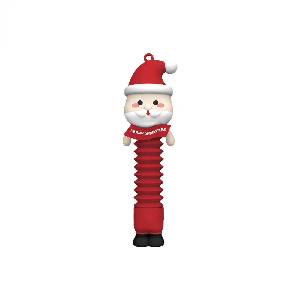 Christmas Decompression Telescopic Pop Tubes Fidget Toys Sensory Toy Swing Cool Light Lifelike Shape for Stress Anxiety Relief 2