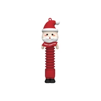 Christmas Decompression Telescopic Pop Tubes Fidget Toys Sensory Toy Swing Cool Light Lifelike Shape for Stress Anxiety Relief 2