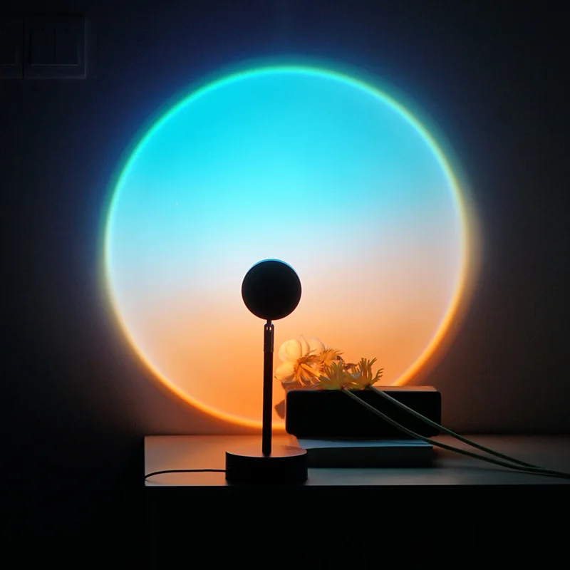 Lâmpada de Mesa para o Quarto Pôr do Sol Arco-íris Lâmpada Controle Aplicativo Projetor Noite Luz Atmosfera Projeção Led Usb Rgb 5 Computers & Electronics