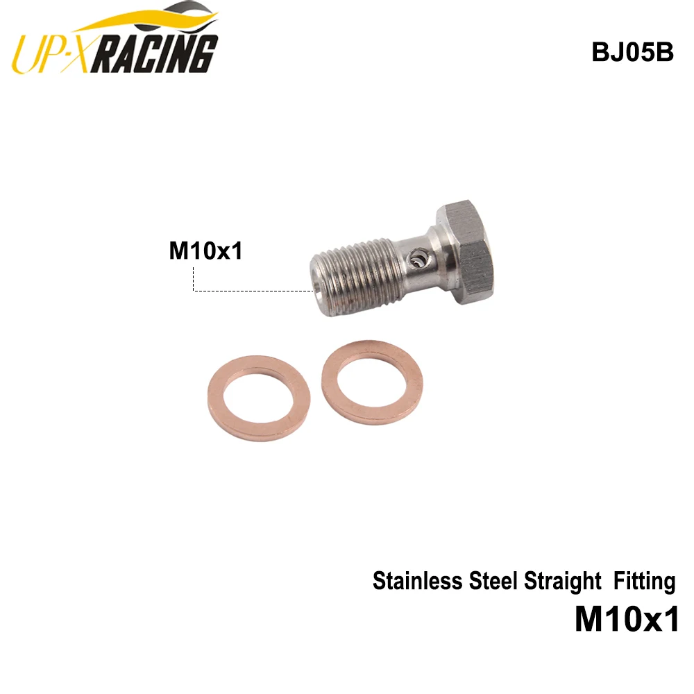 m10x1 AN3 M10x1.25 Motorcycle Motor Bike Hydraulic Brake Oil Hose Line Banjo Fitting stainless Steel
