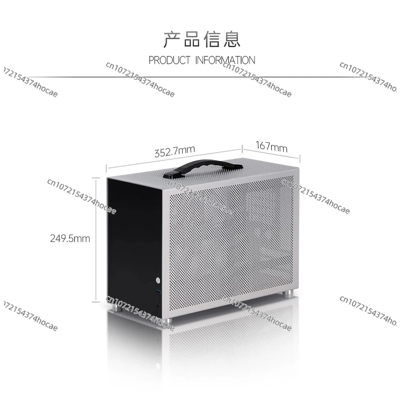 D3 알루미늄 합금 소형 섀시 Atx 전원 공급 장치 280 수냉식 미니 컴팩트 소형 인라인 Itx 섀시