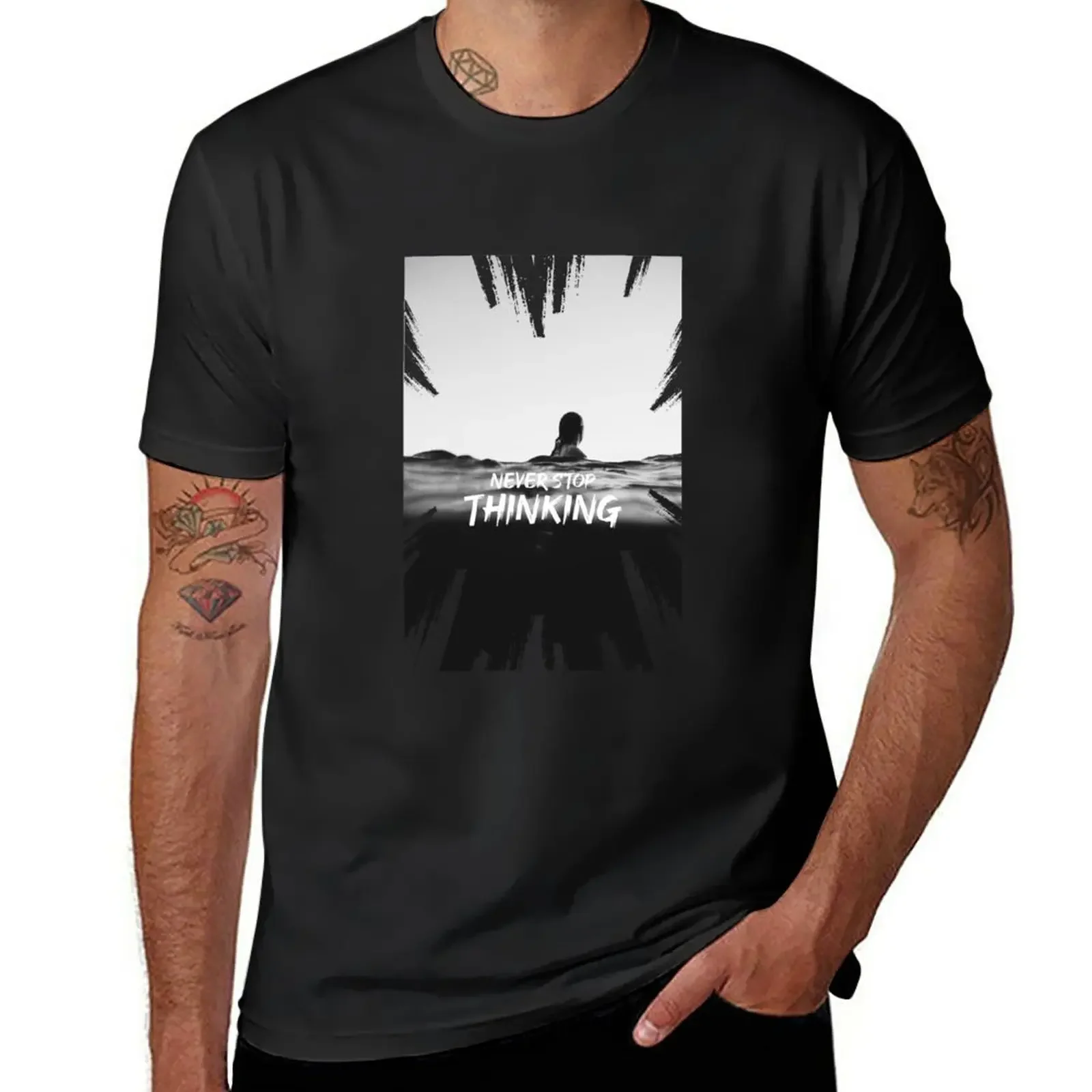 

Never stop T-Shirt anime clothes plus sizes mens graphic t-shirts