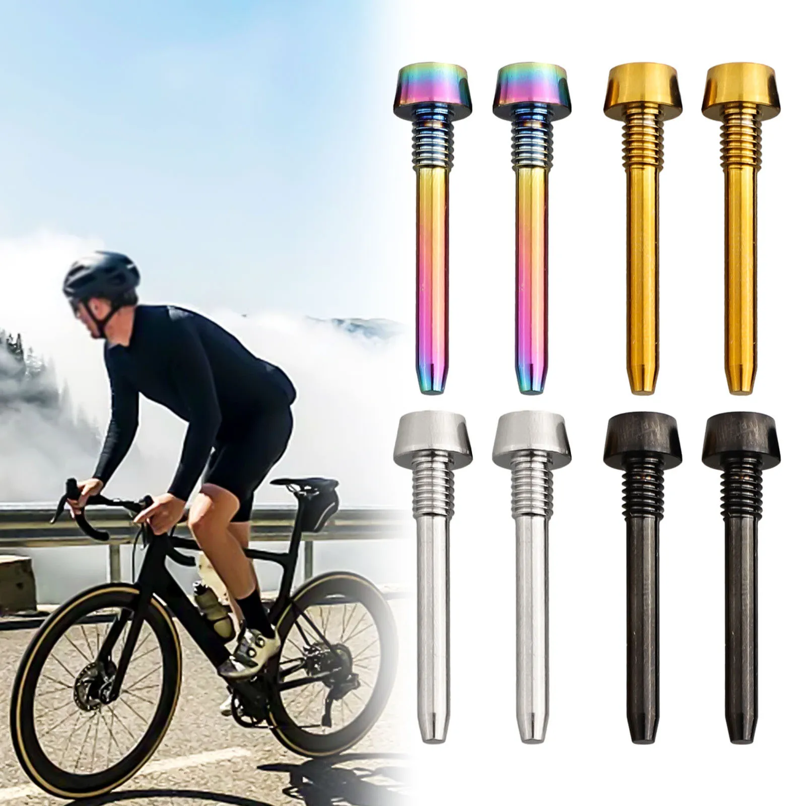 2/4 stücke MT2/4/5/6/8 Fahrrad Öl Disk Schrauben Fahrrad Titan Legierung Disc Bremssattel Bolzen Pin Stecker Für-MAGURA Fahrrad Bremse Teile – Detail 1