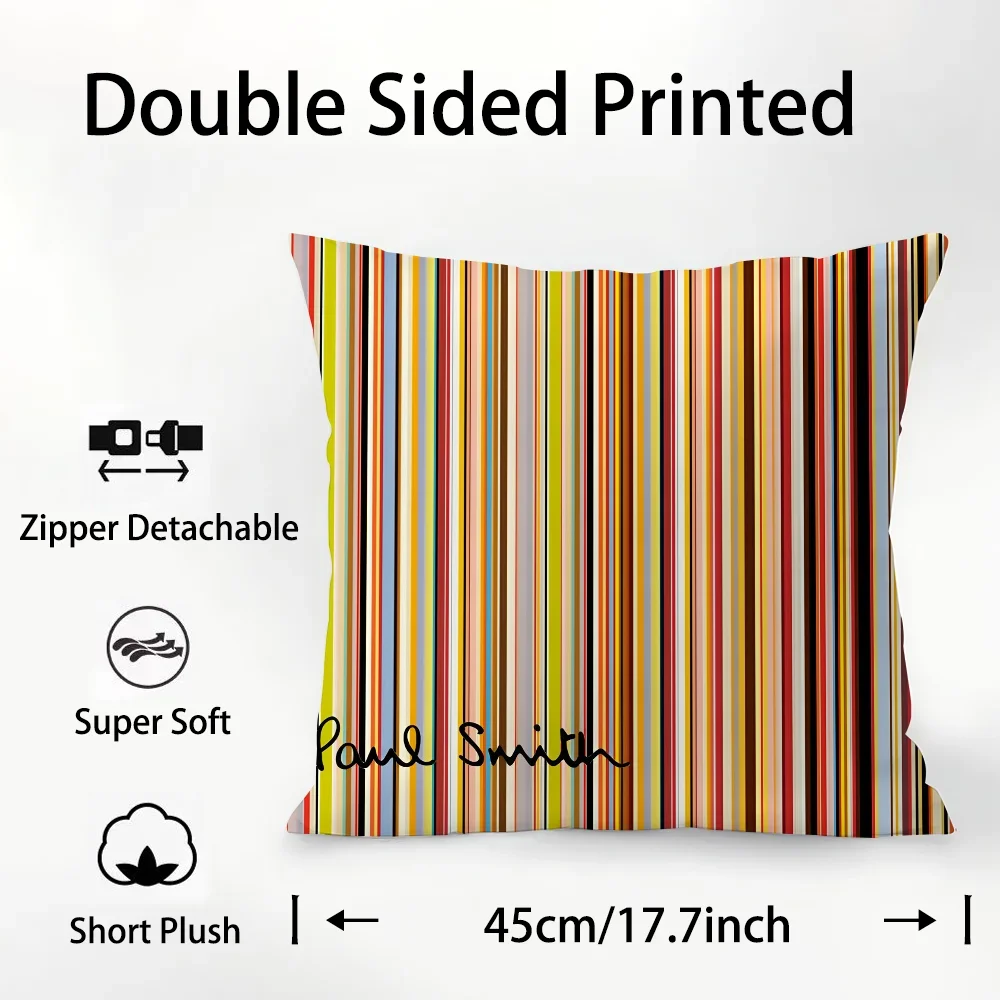S-Smith Fashion P-Paul Kissenbezug aus Plüschstoff, weicher, doppelseitig bedruckter Sofakissenbezug, Dekokissenbezüge – Detail 6