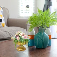 2 Pcs Mini Metal Roman Planter Woman Decoration Neutral Home Iron Vintage Urn for Outdoor Plants 2