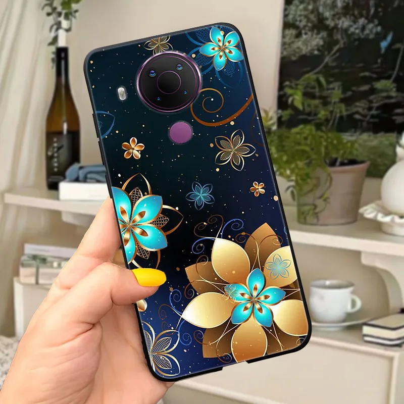 Sleek Black Silicone Phone Back Cover