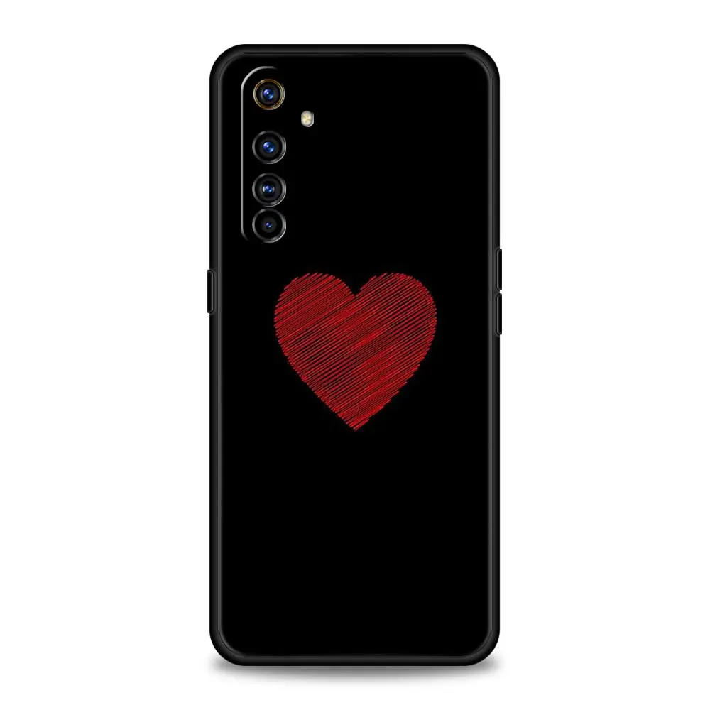 I Love You Pink Heart Soft Phone Case