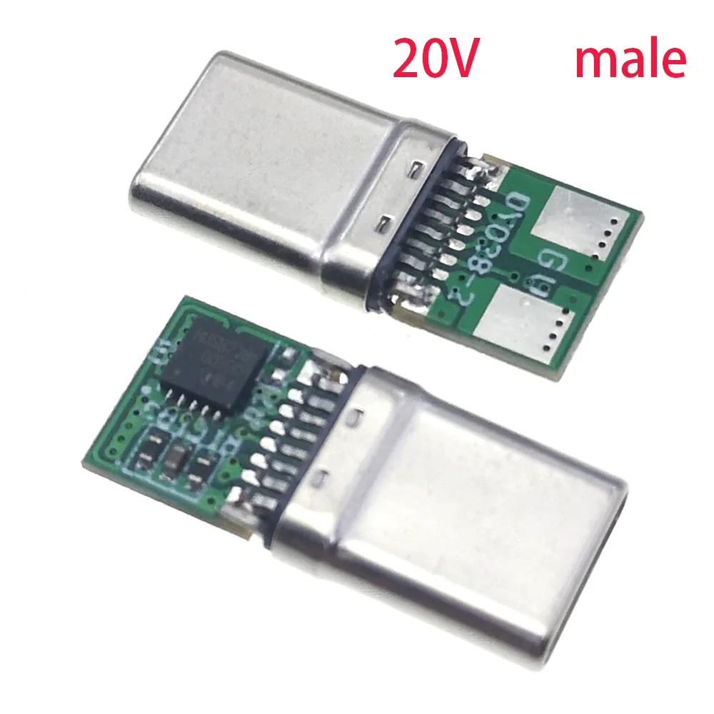 1/2/5pcs USB-C 암 잭 트리거 보드 모듈 PD 디코이 소켓 고속 충전 유형-C 5V 9V 12V 15V 20V 고속 전력 공급