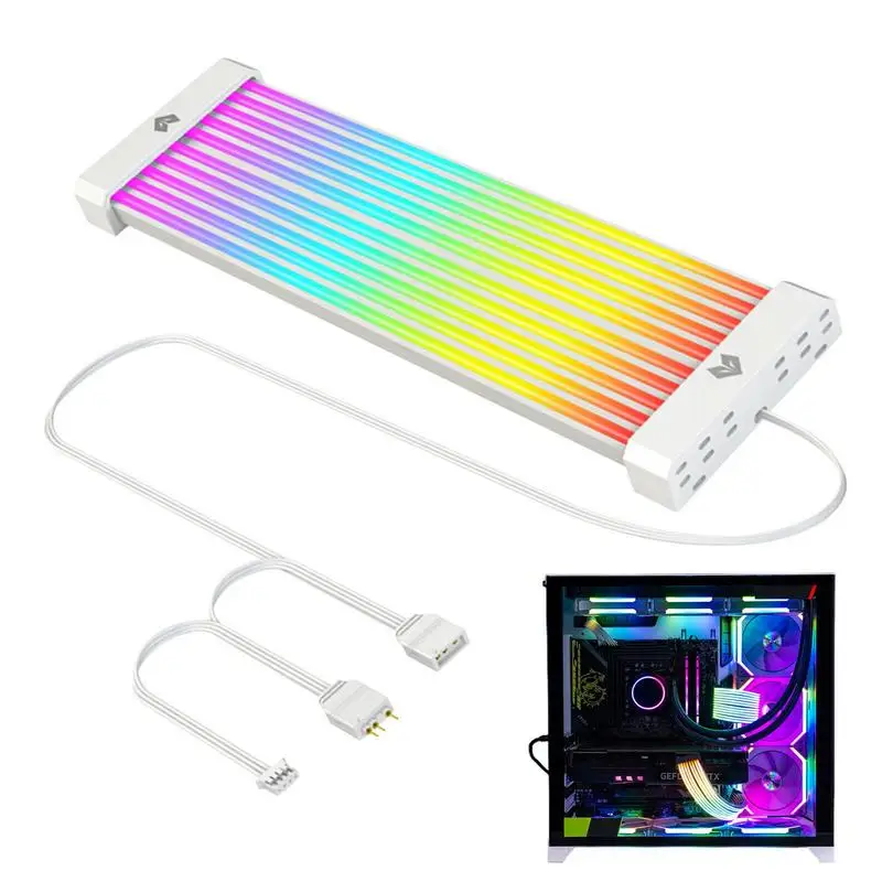 

Комплект удлинительных кабелей с RGB-подсветкой, удлинительные кабели с RGB-подсветкой, двойное стабильное напряжение 360, ИЗОГНУТАЯ РАБОТА для дома и в дневное время