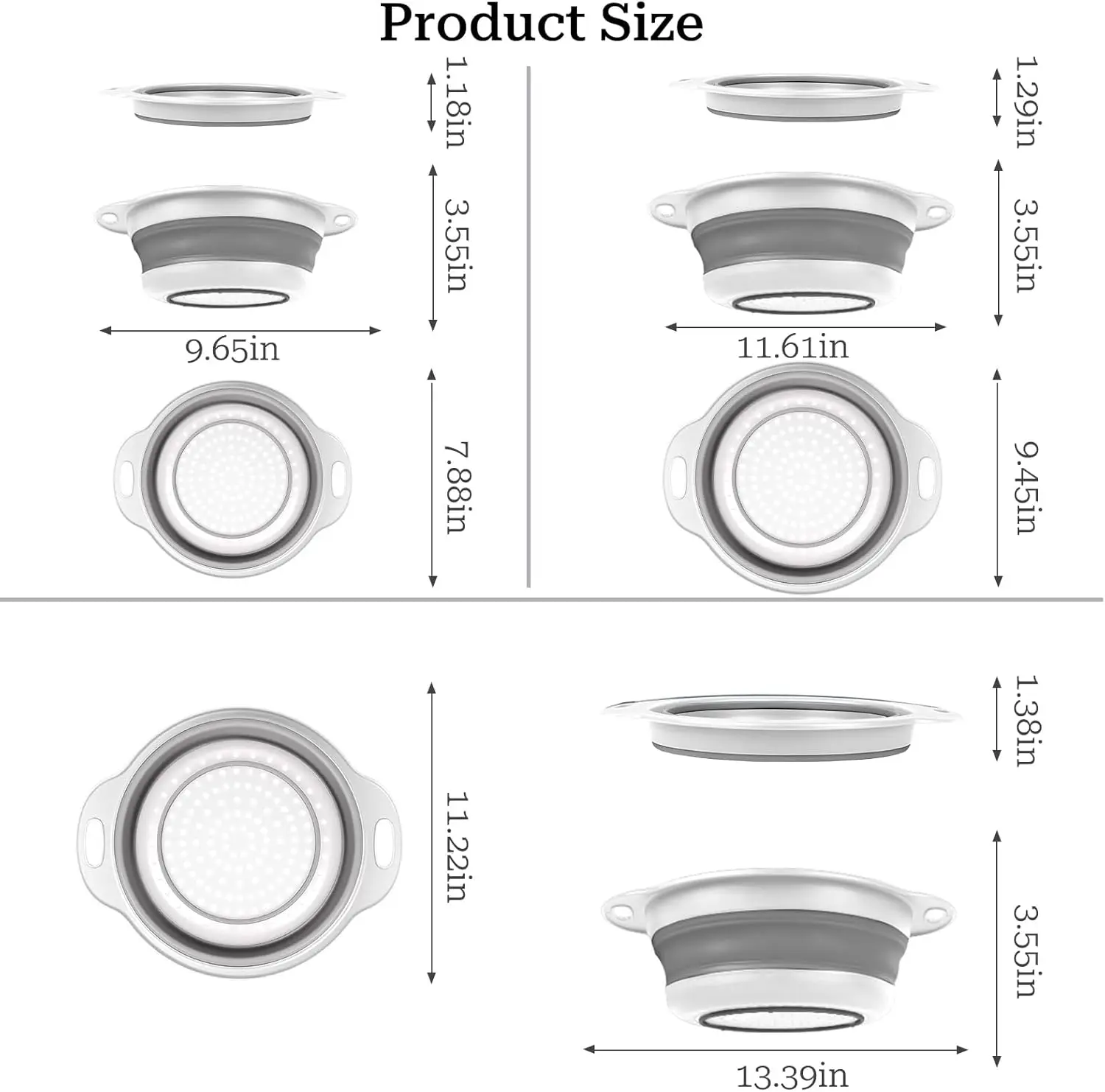 Collapsible Colander Set 2