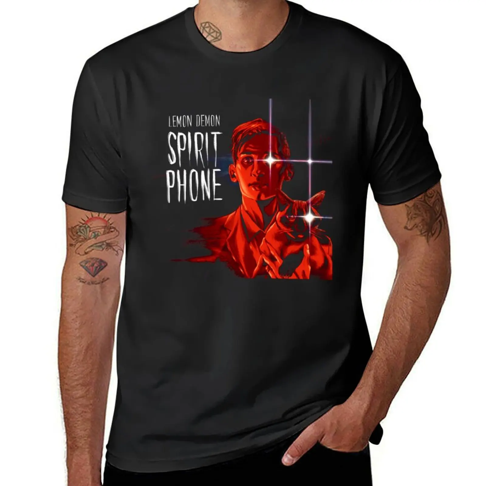 

Футболка Spirit Phone мужская летняя, эстетическая одежда, большие размеры