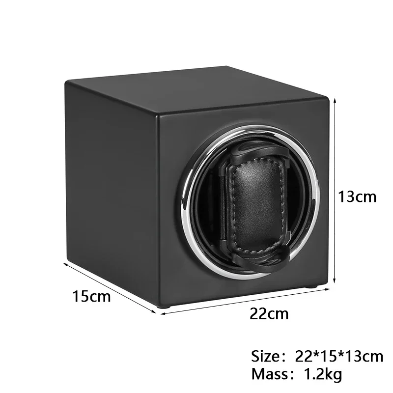 OEM 시계용 수직형 싱글 워치 와인더 미니 모터 케이스 다이얼 자동 무광 페인팅 시계 보관함 맞춤형 로고 가능