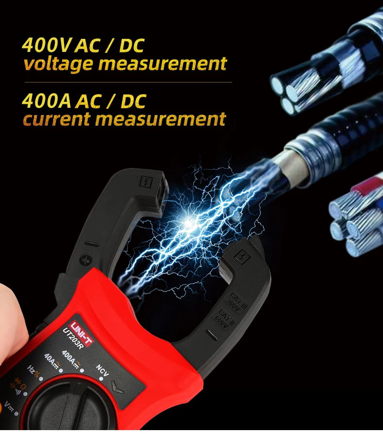 Description Picture 6 of itemUNI-T Clamp Meters UT204R UT202F UT203R 400A 600A Amperimetric Clamp Digital Multimeter AC Current Measuring Pliers True RMS