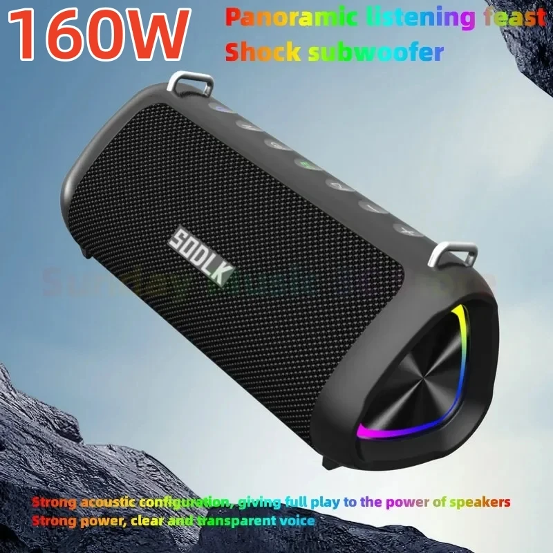 

SODLK T18 Phantom 160W High-power Outdoor Karaok Machine Portable Wireless Bluetooth Speakers 10000mAh Battery Long Battery Life