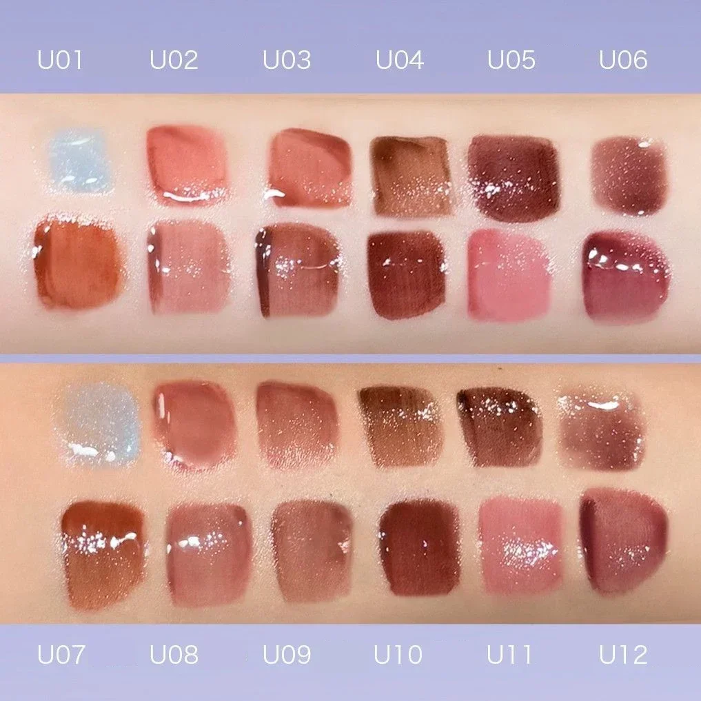 Uhue Nude Mirror Lip Gloss Main Series Liquid Lipstick Moisturizing Hydrating Water Light Glass Jelly Plump Lip Glaze Oil Makeup 5