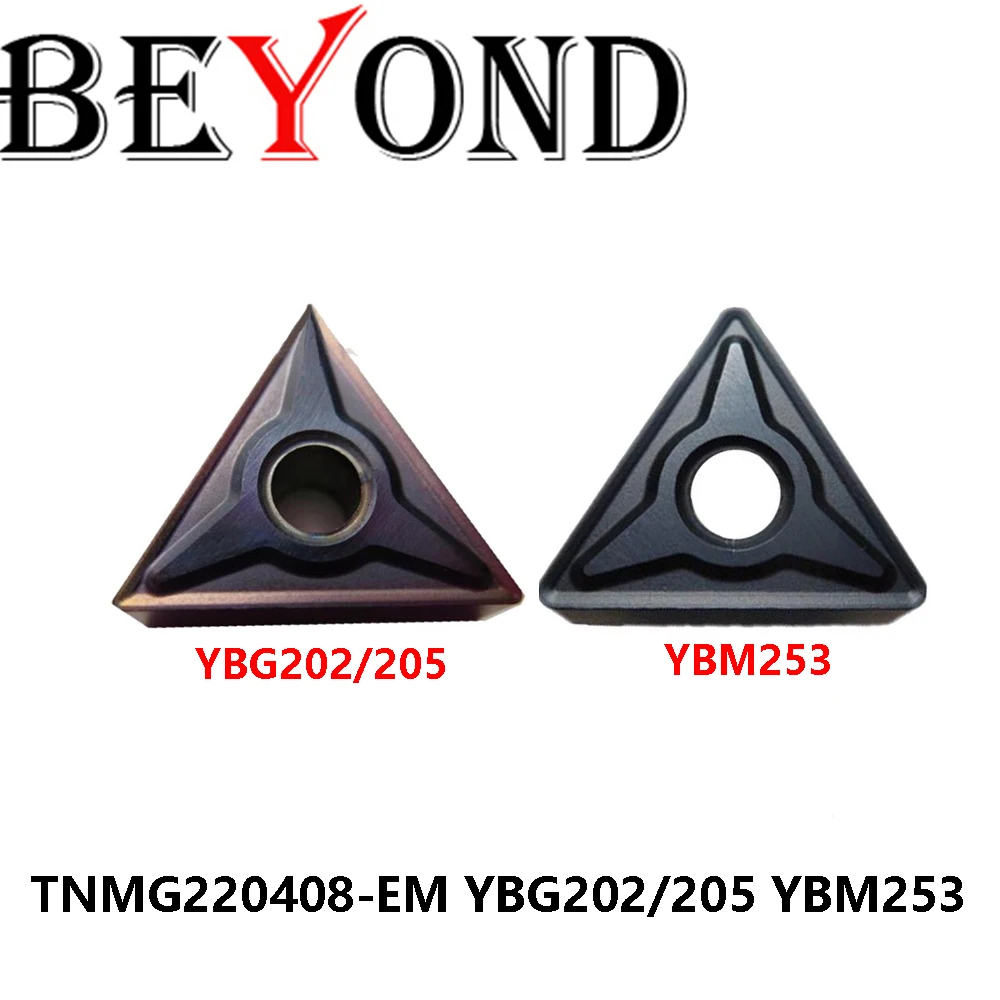 

Original TNMG220408-EM YBG202 YBG205 YBM253 Machine CNC Tools Inserts Cutter Turning Carbide TNMG220408 EM Lathe BEYOND Metal