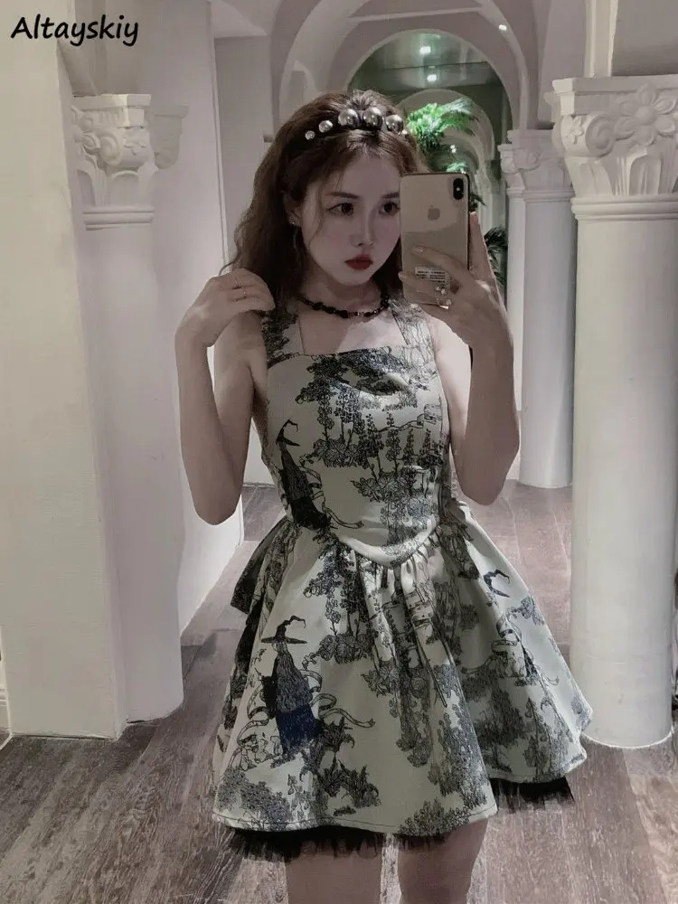 AESTHETIC POSE WOVEN MINI DRESS