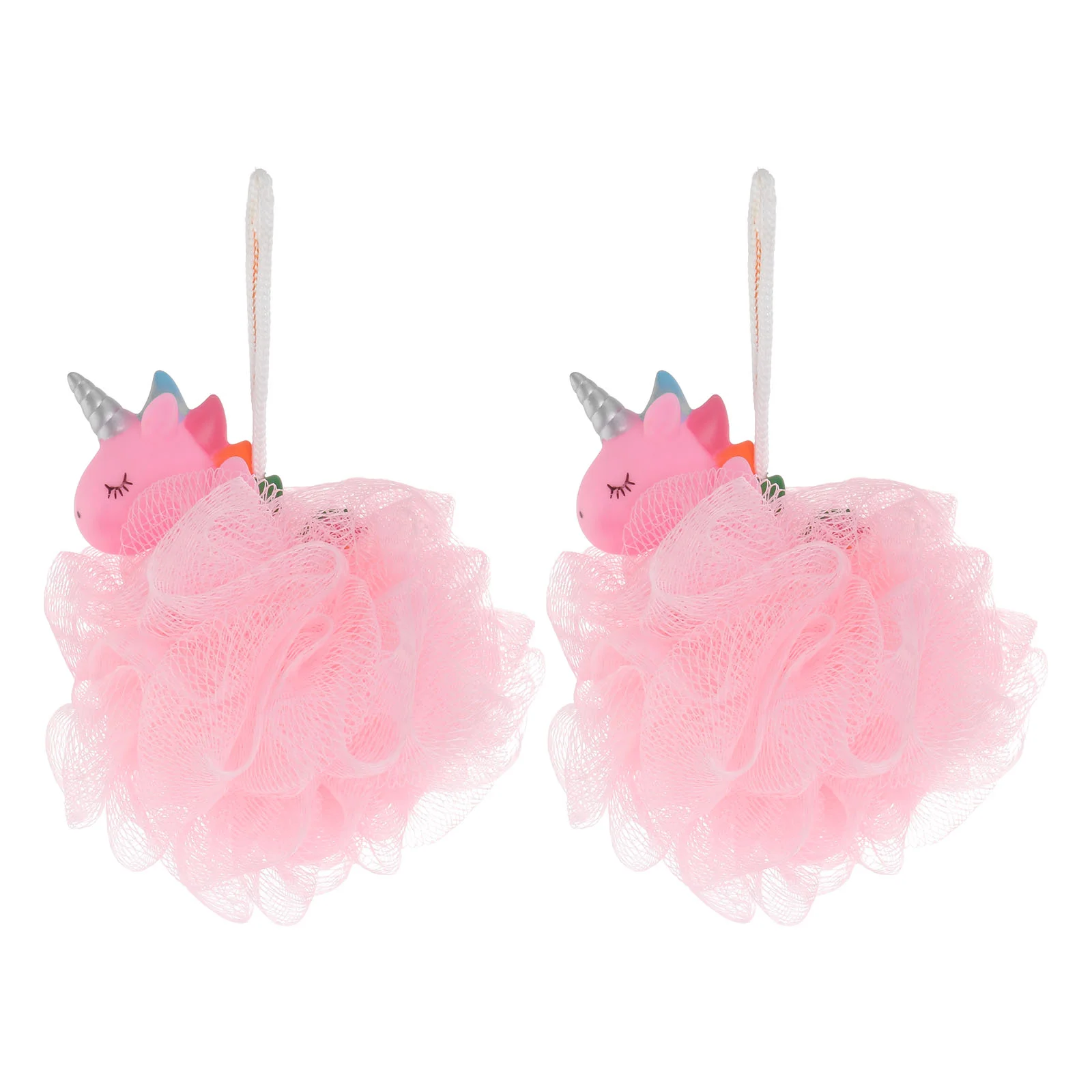 

Unicorn Bath Mesh Shower Ball Pouf Loofahs Exfoliating Bath Bath Bathtub For Kids