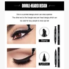 Double-ended Quick-drying Eyeliner Pen Triangular Stamp Brush 2 In 1 Waterproof Lasting Non-smudge Liquid Eyeliner Hot Cosmetic 4
