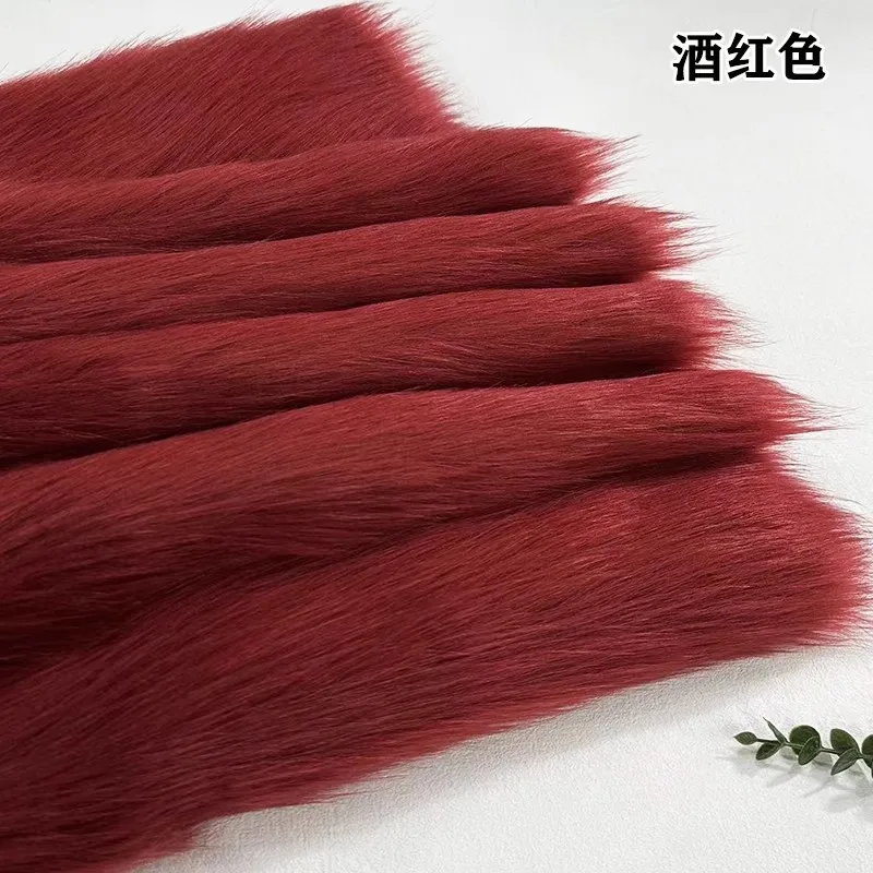핑크 레드 화이트 그레이 블랙 컬러 모조 여우 모피 패브릭 50*50CM DIY 바느질 코트 Homedecor 베개 가짜 모피 패브릭